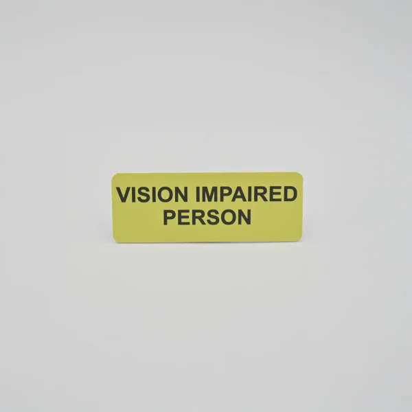 Identification Badge - Vision Impaired Person - See Differently